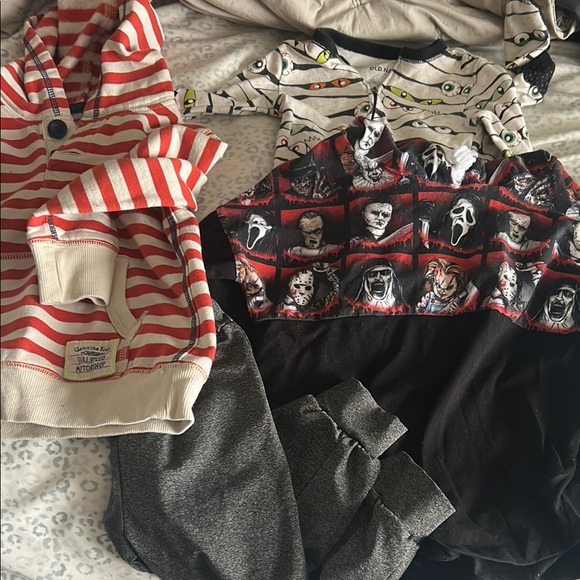 Other - Children's Striped Hoodie and Graphic Pajama Bundle - 5